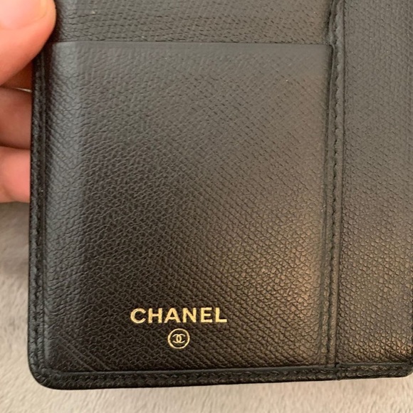 SOLD Chanel Grained Calfskin CC Button Yen Wallet - Picture 6 of 10